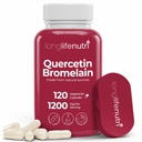 LongLifeNutri Quercetin 1000 מ"ג עם Bromelain 200 מ"ג - 120 קפסולות צמחוניות, תרכובת Dihydrate אורגנית עבור ניידות משותפת ו- Respiratory Balance, 2-Month Supply, GMP Certified, Made בארה"ב