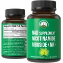 Nicotinamide Riboside NR תוספת. NMN Alternative NAD תוסף + Niacinamide עבור NAD + רמות כמו We Age. צד שלישי נבדק, non-GMO, Gluten Free, טבעוני תוספי ויטמינים עבור נשים וגברים וגברים