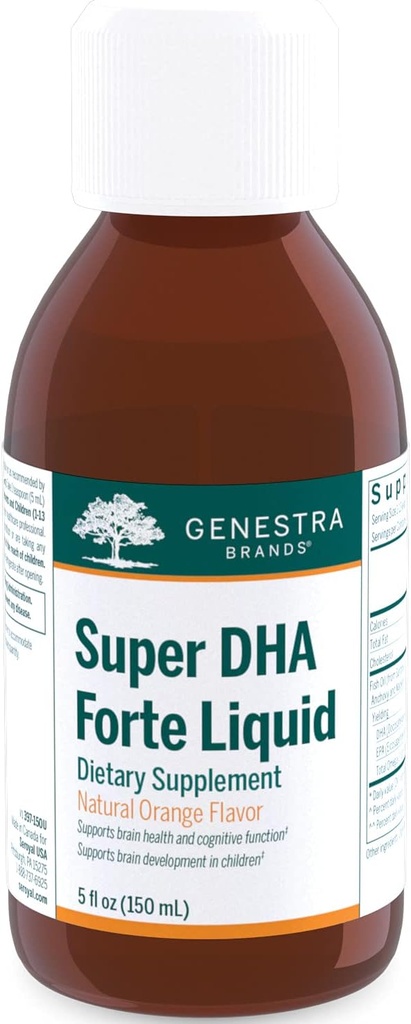 Genestra Brands Super DHA Forte נוזל - אומגה 3 שמן שמן תוספת - 5 oz