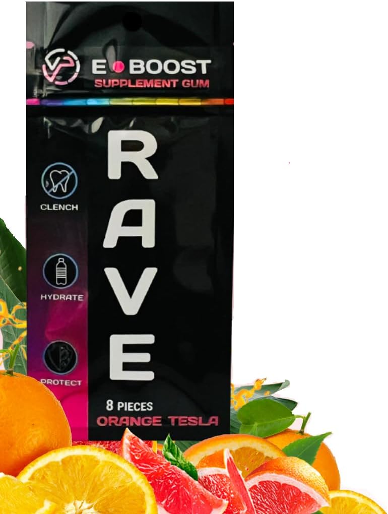VitaPLUR E-Boost Gum, 10 Pack, Rave תוסף, פסטיבל בריאות, מגנזיום, Rave ויטמינים, Rave Gear, Antioxidants & Electrolytes, 5HTP חינם! תגית: Adderall Comedown