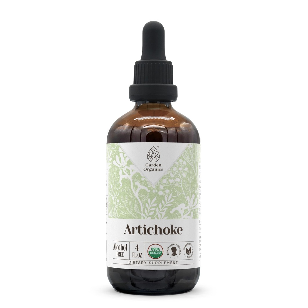 Artichoke USDA אורגני אלכוהול חינם לחלץ; תוספת תזונתית, High-Potency Tincture | Natural Certified אורגני Artichoke (Cynara scolymus) Dried Leaf 4 oz