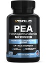 פלמיטוילנולמיד פי 600 מ"ג | Micronized Pea 99% גבוה Purified ו Bioavailable | Made in USA | תוספת לגברים ונשים - 120 קפסולות