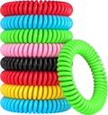 12 Pack Mosquito Bracelets, Mosquito Bracelets בחוץ למבוגרים ולילדים, באופן אינדיבידואלי נדחסו להקות ללא מים נקיים