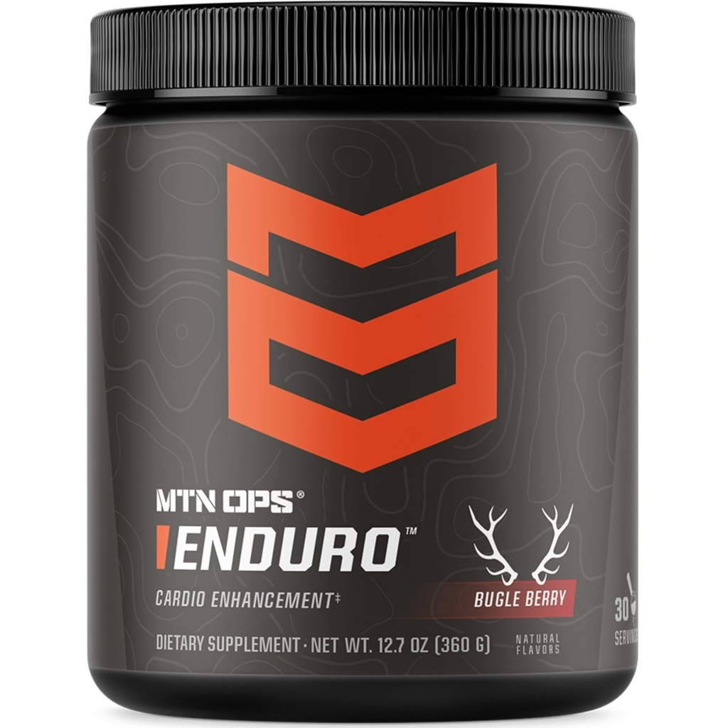 MTN OPS Enduro Nitric Oxide תוסף & Stim-Free Pre Workout - 30 משרתים - עם Magnesium Citrate, Beet Root אבקת, Niacinamide, L Arginine & L Citrulline - באגולה ברי פלפור