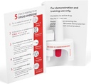 מכשיר הדרכה עבור Naloxone Nasal Spray | לשימוש באימון עזרה ראשונה עבור Opioid Overdose | Reusable | כולל שני התקנים והוראות של נזיל Spray (Pack of 2) אינו מכיל תרופות