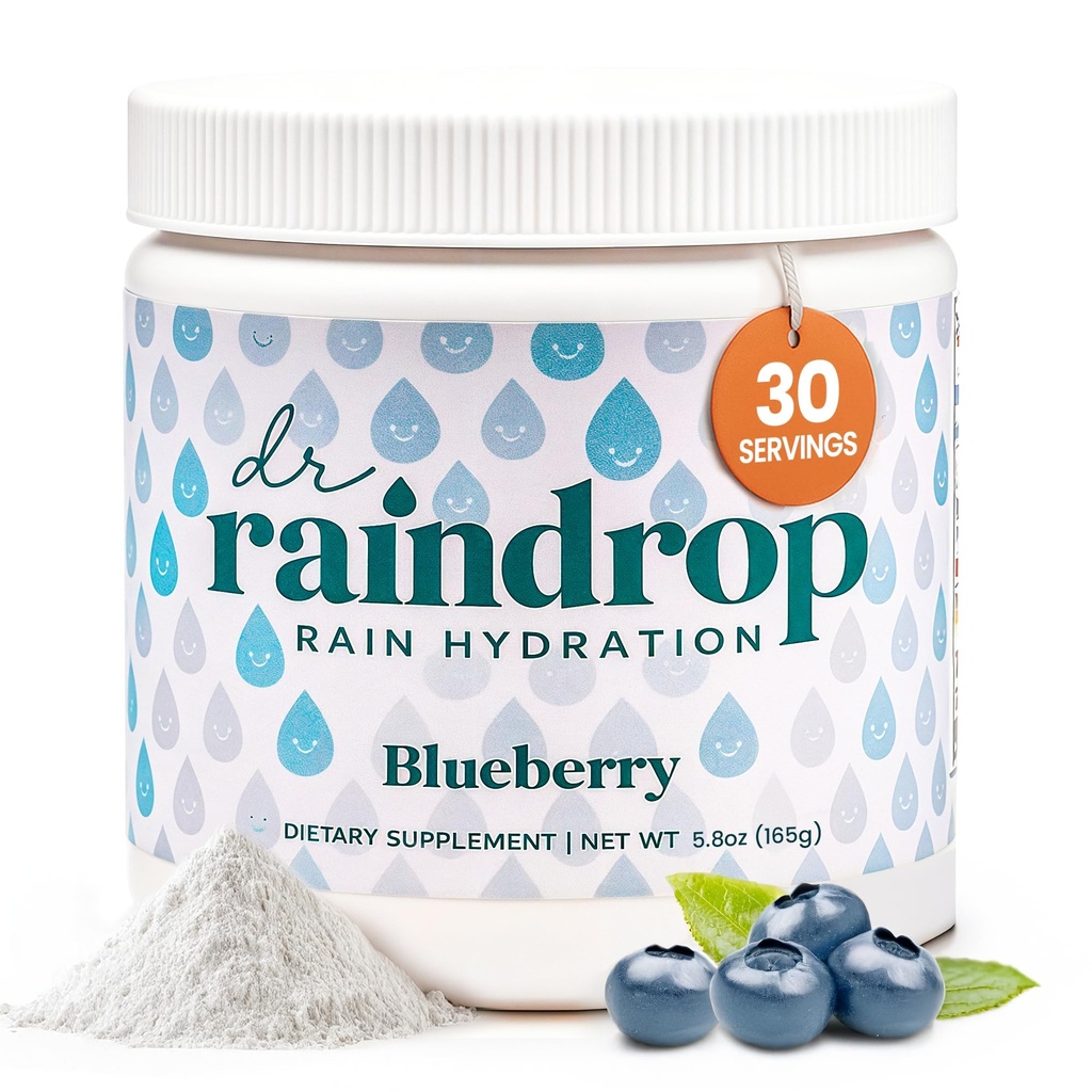 אבקת אלקטרוליטים, Blueberry Flavor - לא תוספת סוכר hydrotion לשתות לערבב Glu-ten חינם עם Potassium Citrate ספורט הידרציה