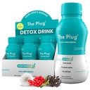 משקה הניקוי של Plug Liver Detox & תיקון - צמחי מבוסס צמחית אלקטרוליט עבור תמיכה Liver ובריאות, Bloating הקלה, שחזור Antioxidants & מינרלים | Liver Energy Drink (6-Pack)