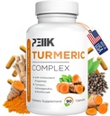 כורכומין Turmeric Curcumin עם Black Pepper & Ashwagandha - High Absorption Ultra Potent Turmeric תוסף עם 95% Curcuminoids, BioPerine & Ashwagandha - קפסולות Turmeric לתמיכה משותפת 90 קפסולות