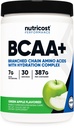 אבקת מזון BCAA + הידרציה (Green Apple) 30 משרתים - Chain Amino Acids עם תרכובת הידרה - Gluten-Free, non-GMO