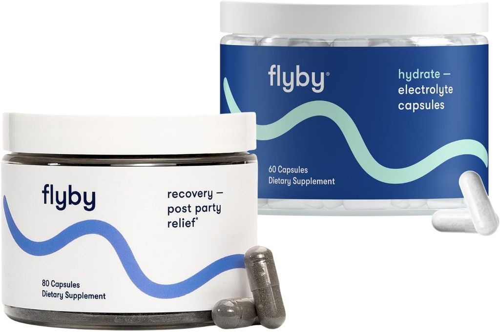 תוסף Flyby Recovery - All The Hang, Without The Over!TM ו- Electrolyte Recovery קפסולת Bundle