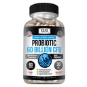 Kaya Naturals Probiotic 60 מיליארד CFU - פרוביוטיקה עבור נשים, פרוביוטיקה עבור גברים ומבוגרים, טבעי - Gut Health & Immune תמיכה תוסף - מספק תמיכה עיכול - 60 קפסולות ירקות