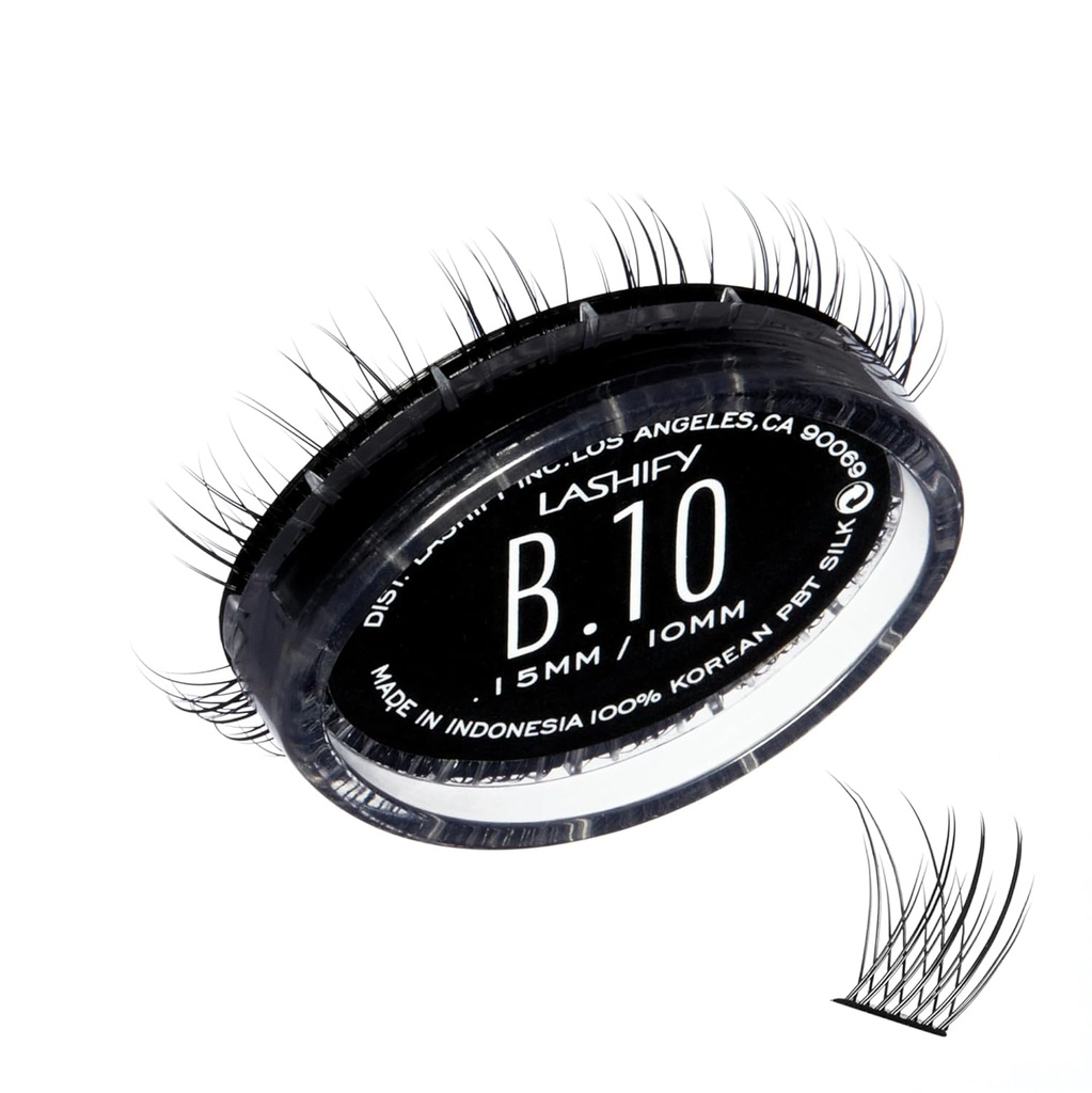 Lashify Bold 10mm Gossamer Eyelashs Refill, שחור, קל כוזב טיפות עבור מראה טבעי