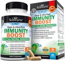 Immunity Boost תוסף עם Elderberry, ויטמין A, Echinacea & Zinc + ויטמין C 1000 מ"ג קפסולות עם Zinc, Rose HIPS & Bioflavonoids