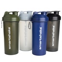 Smartshake Lite 4Pack חלבון Shaker 1000 מ"ל | 34 oz - Leakהוכחה Screw-on Lid - BPA חינם - Unisex - Mist Gray, Army Green, Black, הצי הכחול