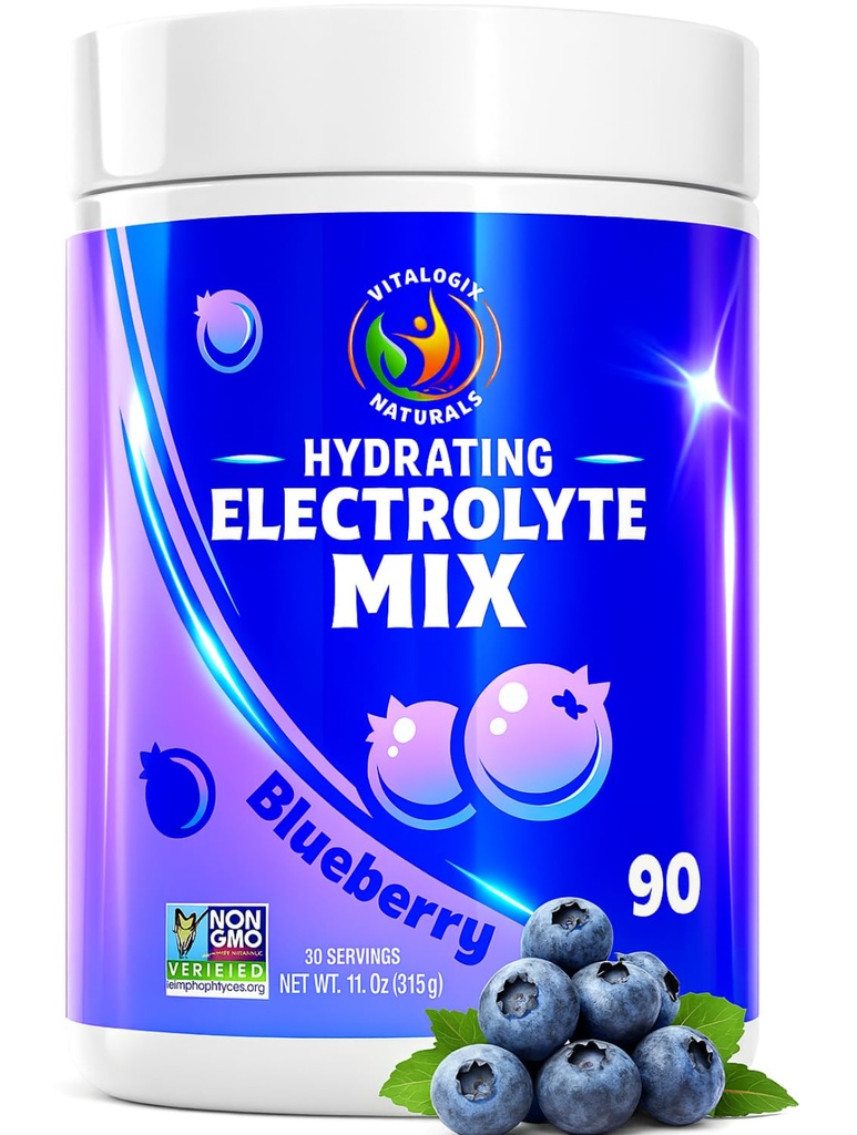 אבקת לחות כחולה - Zero Sugar Electrolyte Drink Mix