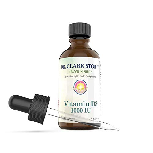 ד"ר קלארק נוזל ויטמין D - 1000 IU, 1 Fl Oz, תומך במערכת החיסון ועצם בריאות העצם