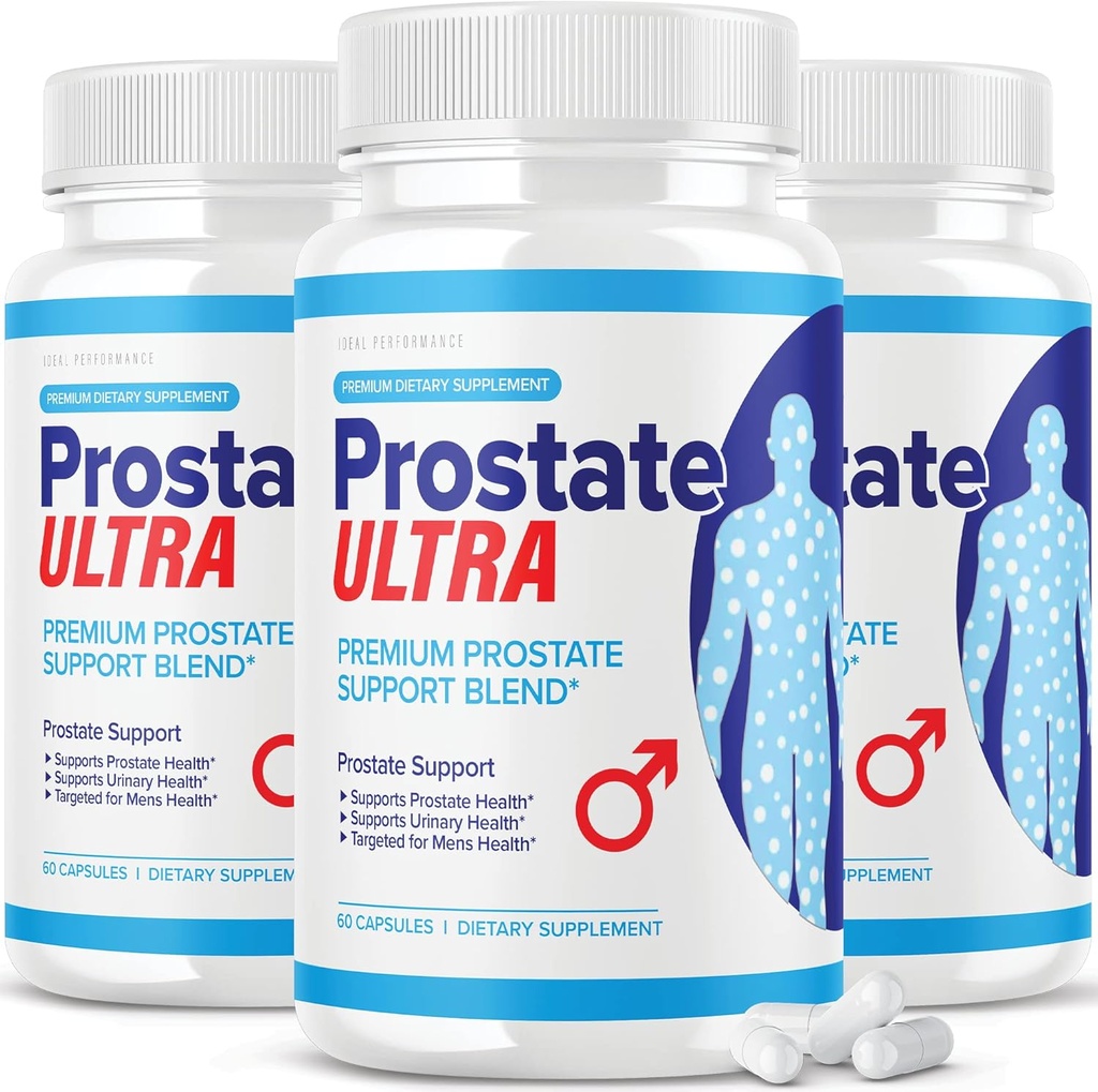 (3 Pack) Prostate Ultra Supplements for Men Prostate Health Formula (180 קפסולות)