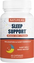 3 ב 1 Sleep Aids for Adults Extra Power, Extend לשחרר מלטונין 5 מ"ג, L Theanine 250 מ"ג, GABA 250 מ"ג, הירגעות ושינה תוספת, 60 קפסולות