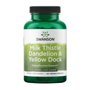 Swason Milk Thistle, Dandelion & Yellow Dock - Herbal Liver Support Supplement - תוספת טבעית המסייעת לשמור על בריאות כללית ורווחה - (120 קפסולות) (1 Pack)