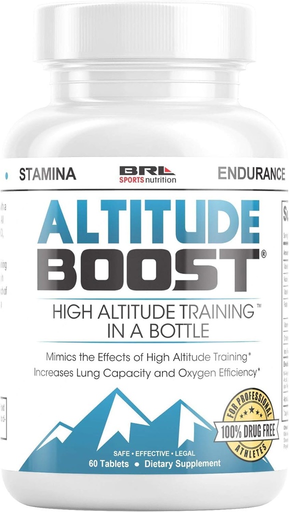 נאמנות Boost High Altitude Training in a Bottle כדי להגדיל את VO2 Max, Endurance, חמצן עם Alpha Lipoic Acid, ברזל ויטמין B 12 (60 טבליות)