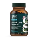 גאיה Herbs Sinus & Lung Supreme - Lung Support Supplement for Respiratory Health - התמיכה בסינוס - Vegan, Gluten-Free & Milk Free - פורמולה מבוססת צמחים - 60 קפסולות
