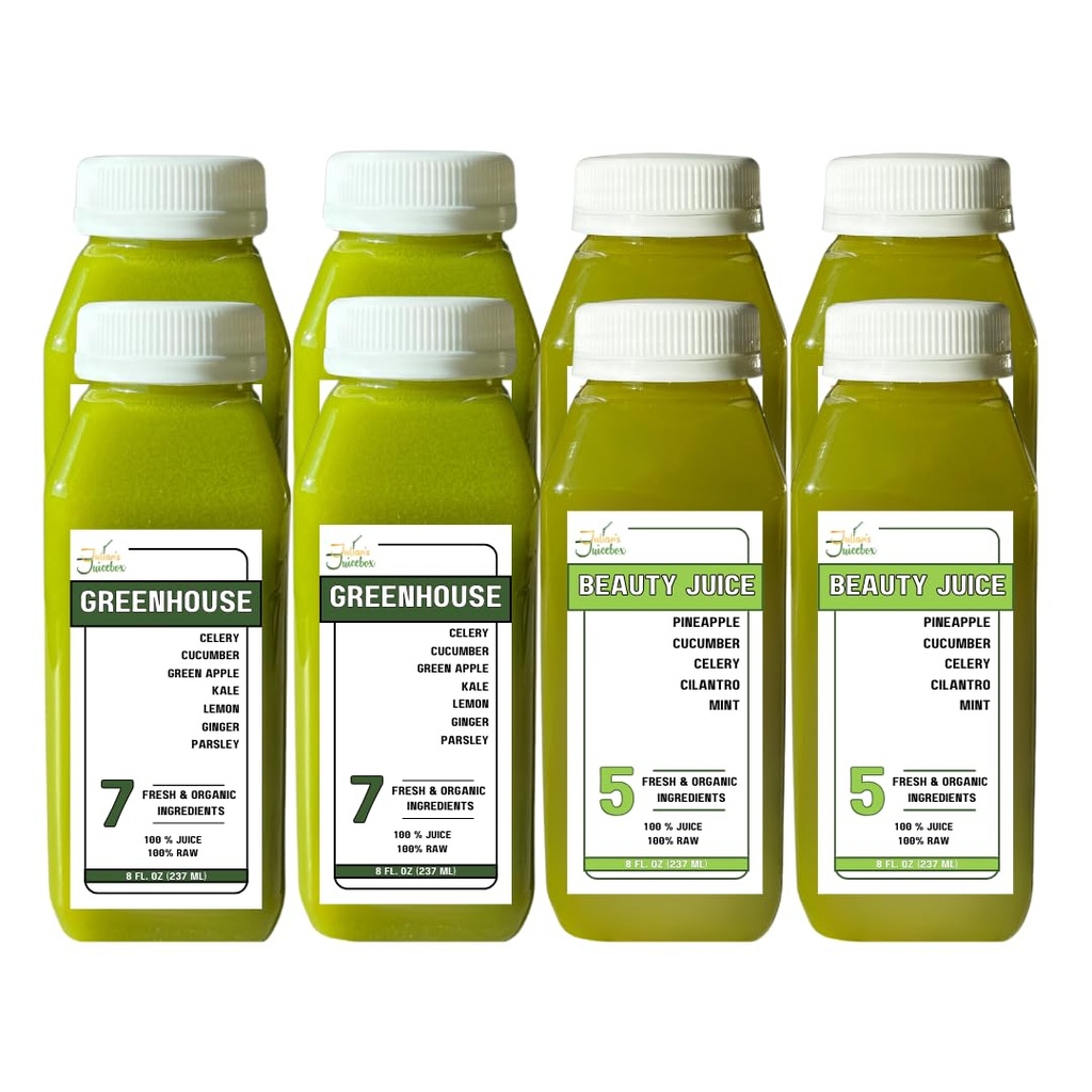 2 יום אורגני Raw Low Sugar Juicese - לרדת במשקל, Curve Cravings & Reboot המערכת שלך - גדול גם לילדים!