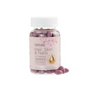 שיער עור וציפורים ויטמינים - 5000mcg Biotin עם ויטמין C, E, Collagen, Hyaluronic Acid, Argan & קוקוס שמן - Luscious Hair growth & Radiant Skin תוספת לנשים - 120 Softgels