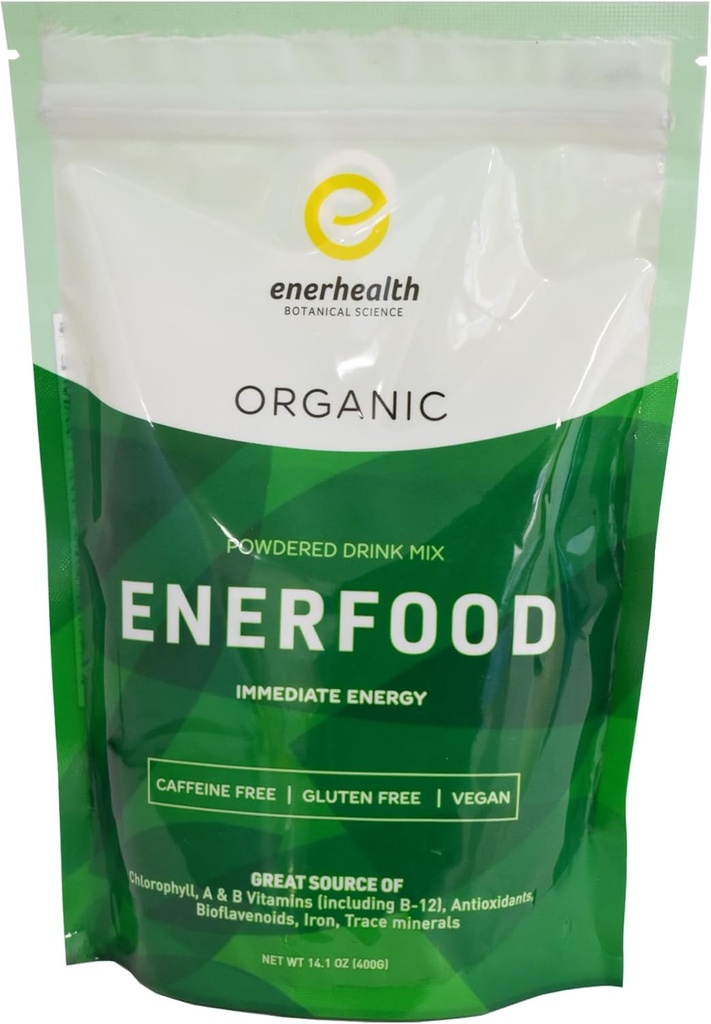 הבוטנים Enerfood אבקת משקאות Mix - תערובת של 20 מזונות אורגניים עשירים Chlorophyll, ויטמינים, אנטי-oxidants, Bioflavonoids, ברזל ומינרלים עבור Detox, אנרגיה, בריאות - 14.1 oz ozidants, Antioxidants, Bioflavonoids, Iron, ומינרלים עבור Detox, אנרגיה, בריאות, בריאות - 14.1 ozz