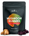 KIKI Green Mushroom Gummies with Lion's Mane ו 9 Fitogen Superfoods Band - Chaga, Red Reishi, Cordyceps, Shiitake, Black Fungus | 60 Count, 10:1 לחלץ
