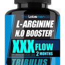 L Arginine Nitric Oxide תוספי עבור גברים - אישה מאושרת, לילות שמחים לעזור להגדיל את זרימת הדם Flow Circulation, משאבת שרירים טרום עבודהout, זכר סוף w / Tribulus - 2 Mons
