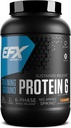 EFX Sports Training Ground חלבון 6 | Whey Isolate & Concentrate, Egg White & Pea חלבונים | 26g 6-Source Sustained לשחרר חלבון | 32 מנות (Chocolate)