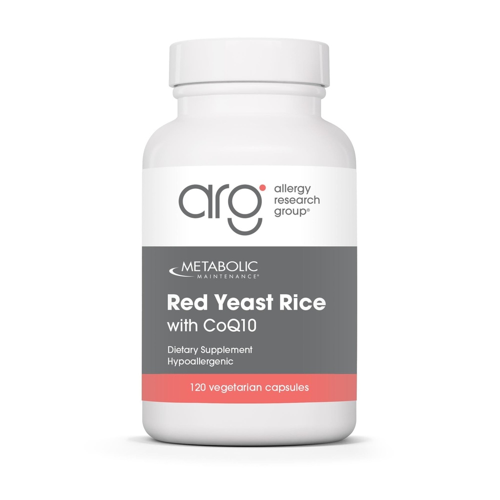 תחזוקה מטאבולית Red Yeast Rice עם CoQ10 - מספק אנרגיה ייצור + Cardiovascular Health Support - Co Enzyme Q-10 + Red Yeast Rice Antioxidant תוסף (120 קפסולות)