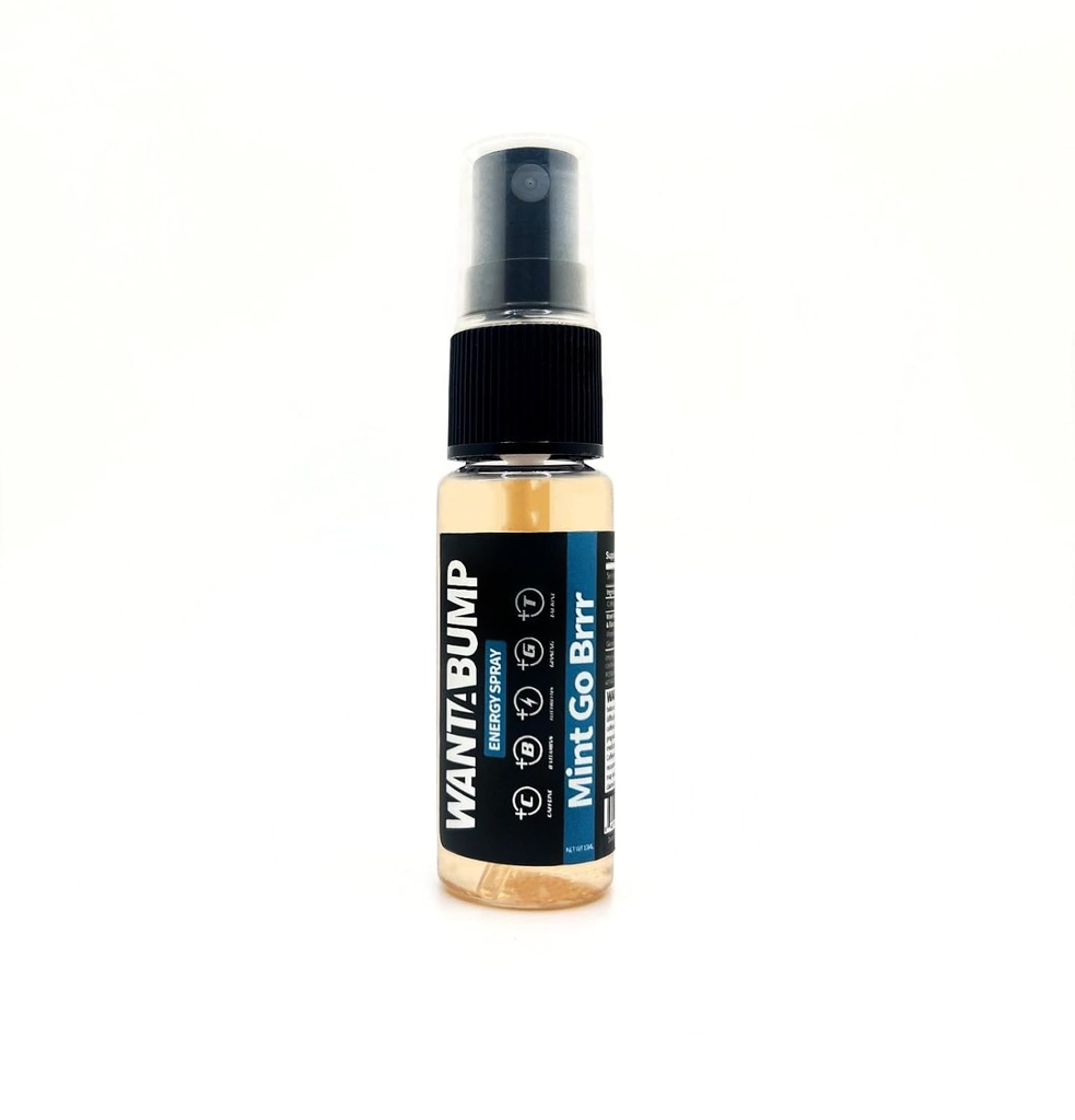 רוצה אנרגיה Bump אנרגיה Spray & Breath Freshener | 400 מ"ג קפאין | B 3, 6, 12 ויטמין Spray | Electrolytes Spray | No Jitter