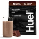 Huel Black Edition (שוקולד 40g אבקת חלבונים טבעונית) מלאת תזונה | 27 ויטמינים ומינרלים, Gluten Free | 17 משרתים