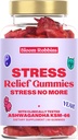Ashwagandha Gummies - Stress Relief Gummies with Ashwagandha KSM-66 & Lemon Balm Extract - Stress Gummies & Calm Gummies with KSM-66 - רגיעה טבעונית Ashwagandamies (60count)