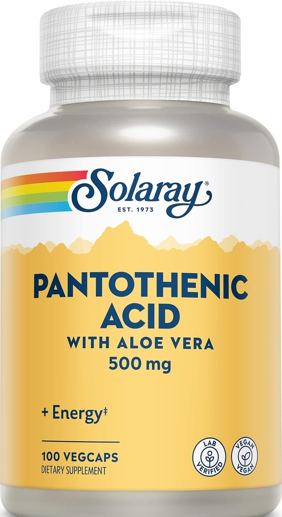 Solaray Pantothenic Acid 500 מ"ג 100 Caps