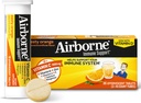 Vitamin C 1000mg (per serving) - Airborne Zesty Orange Effervescent Tablets (36 count in a box), Gluten-Free Immune Support Supplement With Vitamins A C E, ZINC, Selenium, Echinacea & Ginger