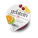 Gelatein פירות Punch: 20 גרם של חלבון. סוכר חופשי אידיאלי עבור דיאטות נוזליות ברורות, לבלוע קשיים, בריאטרי, דיאליזה ו Oncology. חטיף טרום או פוסט עבודה גדול (12 Pack)