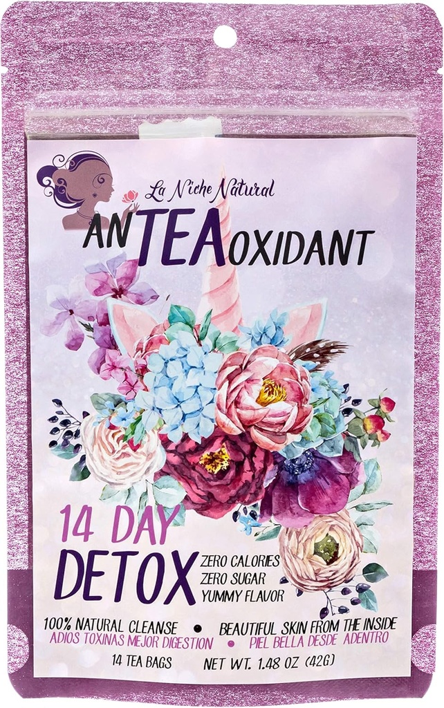 Detox וניקוי תה טבעוני ו Keto Friendly Te Desintoxicante Limpieza de Colony en Te Ayuda a Purificar tu Piel Libre de Acne בריא קולון ו Detox מבפנים - 14 יום יום