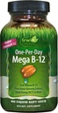 Irwin Naturals Mega B-Complex - 60 נוזל Softgels - ויטמין B מורכב עם ויטמין B12, Folate B9, Biotin B7, B1, B2, B3, B5, B6, ו- Quick Energy MCTs.