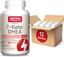 Jarrow Formulas 7-Keto DHEA 100 מ"ג, תוספת תזונתית עבור Fatty Acid ו Carbohydrate Metabolism תמיכה, 30 קפסולות Veggie, 15-30 יום אספקה, חבילה של 12