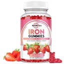 חניכיים ברזל - עם Calcium, Zinc, Folate & ויטמין B12, C,B6 למבוגרים וילדים - Blood Builder & Energy Support for Iron Deficiency, Anemia, טבעוני - 60 חניכיים