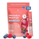 Mommy Knows Best Mom Fuel Electrolyte Drink Mix for Moms, Hydration Support - for Pregnancy, Prenatal, Electrolytes + Trace Minerals, Lactation Drink Mix Supplement (8 Count)