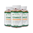 Zaytun Halal Vitamin D3 2000 IU Gummies, Supports Bone & Immune Health, Promotes Muscle Function, Gluten & Gelatin Free, (3-Pack) - Made in USA