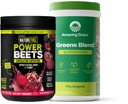 Grass Greens מדהים בלגן Superfood: Super Greens אבקת Smoothie Mix עבור Boost Energy, 60 משרתי שמן שמן שמן שמן שמן שמן שמן Beets אבקת, אבקת שורש באט, תמיכה באנרגיה טבעית, 60 משרתים