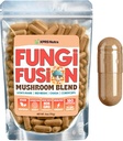 XPRS Nutra Fungi Fusion Mushroom קפסולות - 180 הרוזן (90 יום אספקה) תערובת Premium של אריה מאן, Reishi, Chaga, Cordyceps קפסולות כדי לתמוך בהירות נפשית, קוגניציה, אנרגיה ואינטימיות