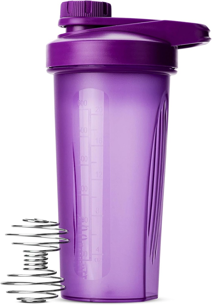 Mr. Pen- Shaker Bottles for Proteins with Twist Cap, 28 oz, Purple Protein Shaker Bottle with Wire Whisk Ball, Mixerבק