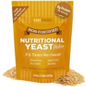 Yeast Flakes, אבקת חלבון מבוססת מזונות מלאים, טבעוני, גלוטן, ויטמין B, Beta-glucans, All 18 Amino Acids (24 oz).