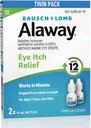 Alaway Antihistamine, Eye Itch הקלה טיפות, Twin Pack, 0.34 oz כל אחד