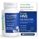 NatureCity True-HNS Hair Nails ו- Skin Cynatine Keratin ו- Plant Based Biotin ויטמין תוסף